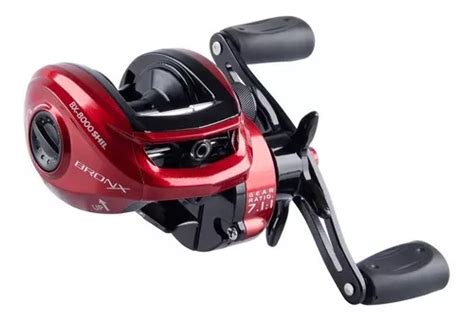 Reel Rotativo Maruri Bronx Izquierdo Color Rojo Mercadolibre