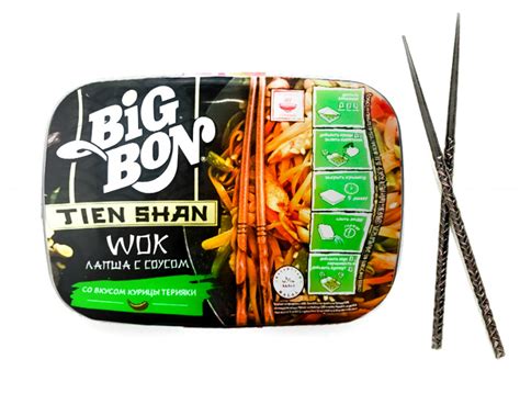 Лапша быстрого приготовления Big Bon Wok со вкусом курицы терияки ...