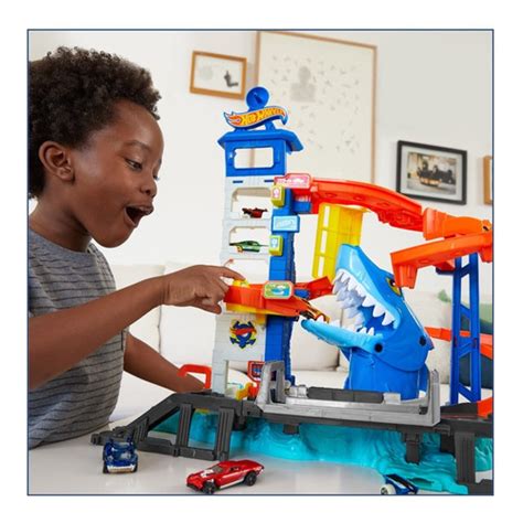 Hot Wheels City Pista Ataque Ciudad Tiburon Envío gratis