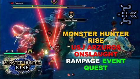 Monster Hunter Rise Usj Arzuros Onslaught Youtube