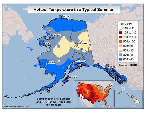 Brian B's Climate Blog: Annual Temperature Extremes