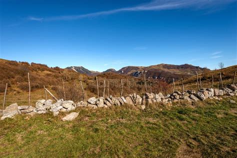 Mountain Range Of The Monte Carega From The Lessinia Plateau Veneto