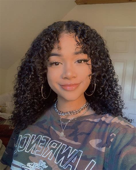 ⋆ ☽ Kiara 𖤐 ⋆ On Instagram Curly Girl Hairstyles Aesthetic Hair Hair Inspiration