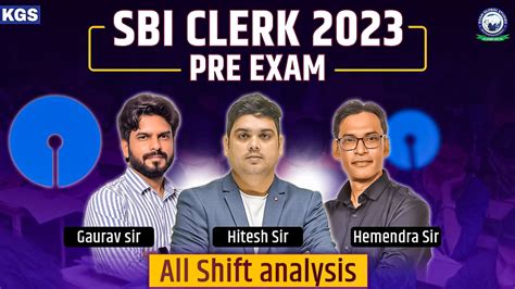 Sbi Clerk Pre Exam All Shift Analysis Maths Reasoning