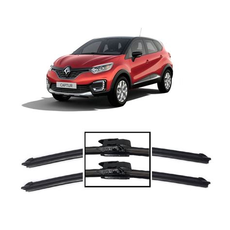 Par De Palhetas Limpador De Parabrisa Dianteiro Renault Captur