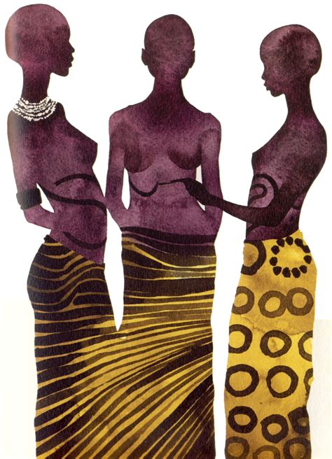 Three Women Standing Next To Each Other Wearing Different Colored