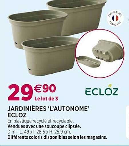 Promo Jardinières l autonome Ecloz chez Delbard iCatalogue fr