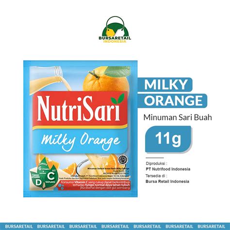 Jual Nutrisari Milky Orange 10 Sachet Minuman Buah Vitamin C Shopee