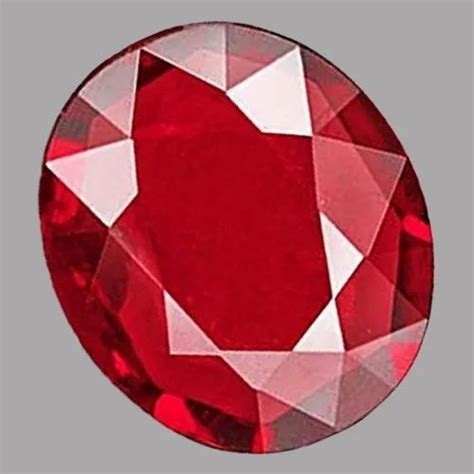 Carat Red Oval Ruby Gemstone At Rs Carat In Jhansi Id