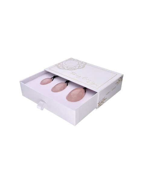 Set Huevos Yoni De Cuarzo Rosa Empoderamiento Y Sensualidad Femenina