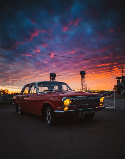 Vehicle on Road during Sunset · Free Stock Photo