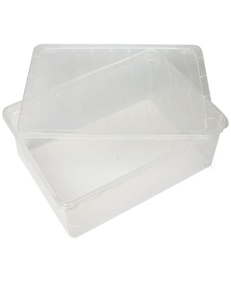 Basicwise Vintiquewise Plastic Storage Container Shoe Box Macys