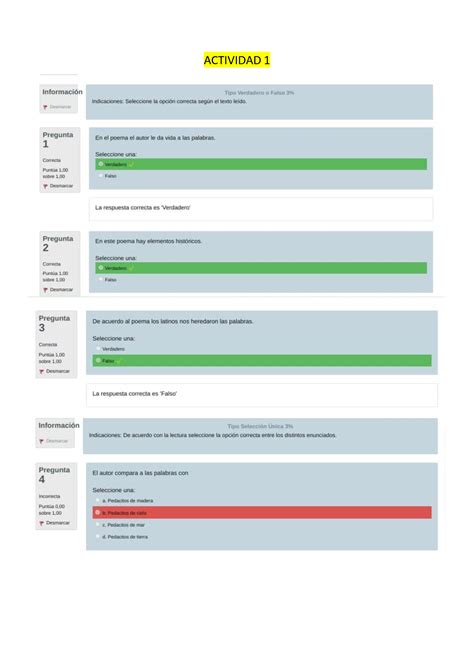 Solution Actividades Y Examenes Espa Ol Unah Studypool