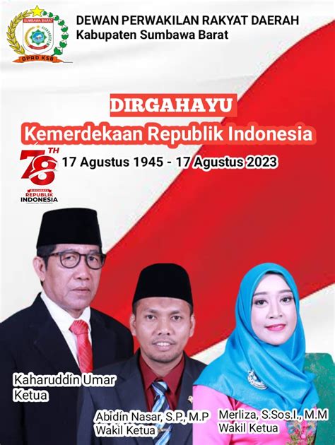 Iklan Ucapan Selamat Hut Kemerdekaan Ri Ke 78 Dprd Sumbawa Barat