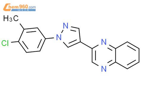 546143 64 0 QUINOXALINE 2 1 4 CHLORO 3 METHYLPHENYL 1H PYRAZOL 4 YL