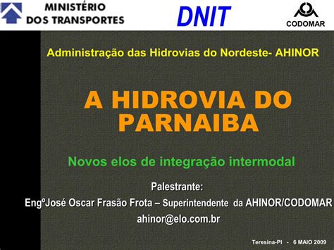 Pdf Administrac O Das Hidrovias Do Nordeste Ahinor Atividades Rweb