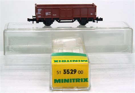 Minitrix Db Omm High Car Era Iv Red Brown Dc N Gauge