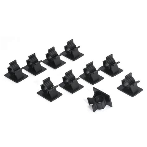 Huanledash 10Pcs Cable Clips Electric Wire Adhesive Holder Organizer