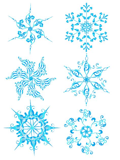 Snowflake Effect Vector Art Png The Blue Gradient Snowflake Effect Is