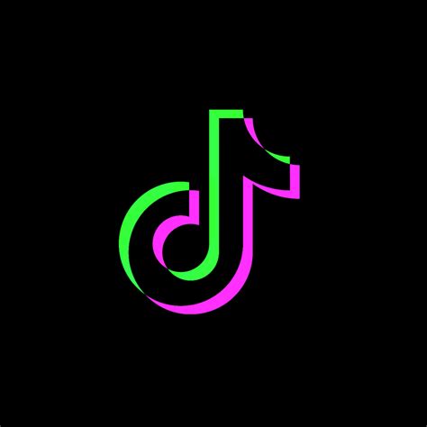 Neon Purple Tiktok Logo Black Background - myrecomgaleri