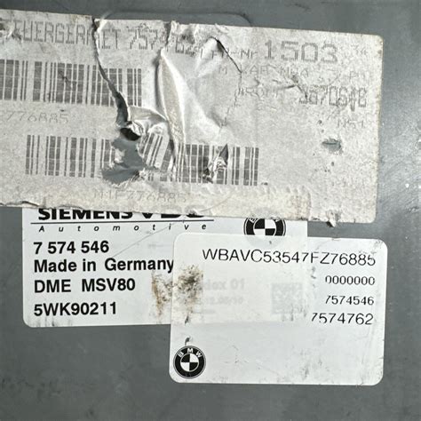 Oem Engine Control Module Ecu Dme Bmw I I I X L L