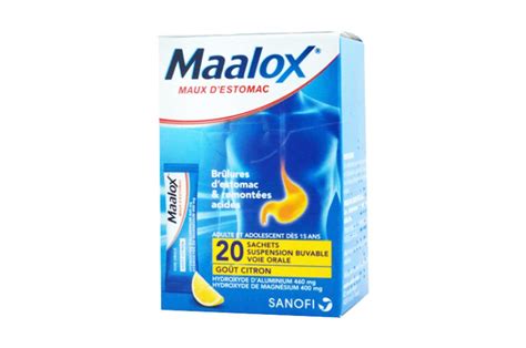 Maalox Maux D Estomac Sachets Citron Pharma M Dicaments