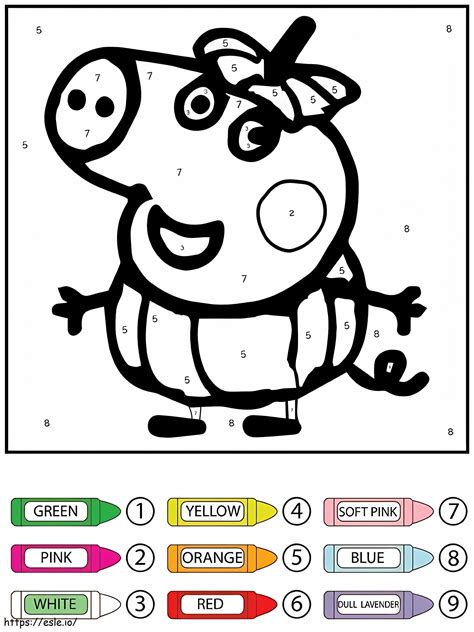 Peppa Pig Color By Number At Netpaisleighblog Blog