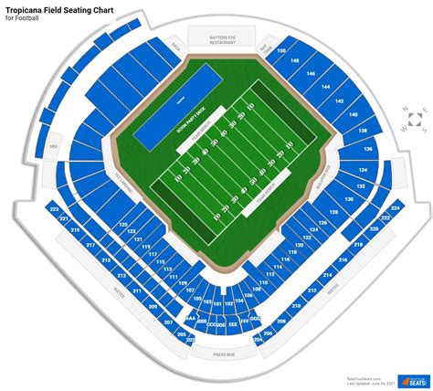 Tropicana Field Seating Charts - RateYourSeats.com