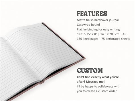 Custom Bridesmaid Book, Wavy Border Bridesmaid Notebook, Personalized