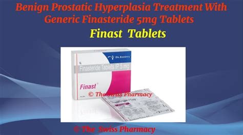 Benign Prostatic Hyperplasia Treatment With Generic Finasteride 5mg