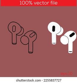 Airpods Most Popular Wireless Headphones Stock Vector Royalty Free