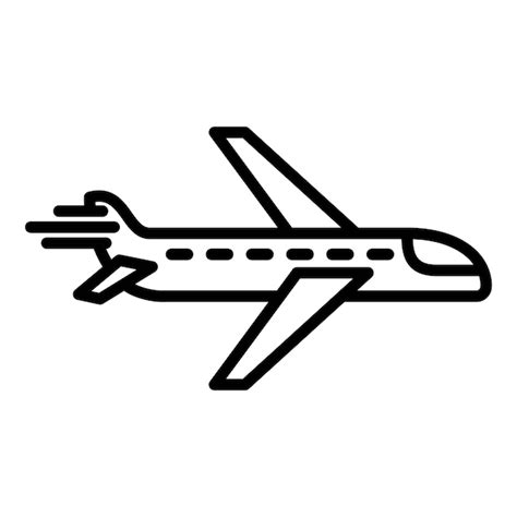 Premium Vector Plane Icon With Transparent Background