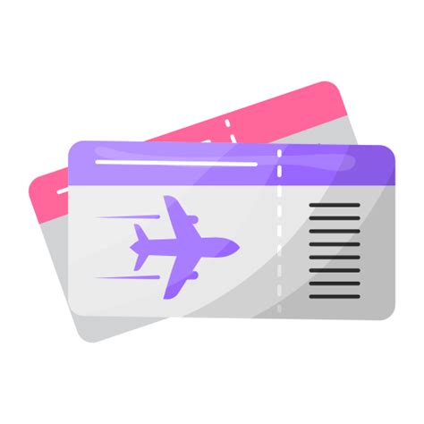 Plane ticket - free icon