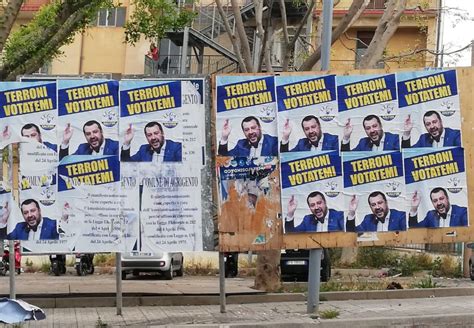 Manifesti Contro Salvini Ad Agrigento La Lega Non Fermeranno Il