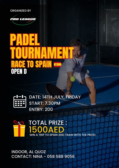 Open D Pro Padel Tournament Wecourts Padel Tennis