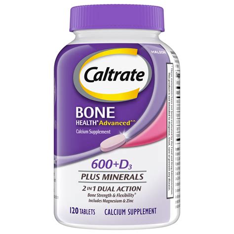 Caltrate D Plus Minerals Calcium Vitamin D Supplement Bone