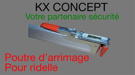 KX CONCEPT Poutre d Arrimage pour ridelles Barre à pinces pour