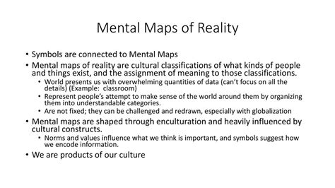 Mental Maps Of Reality