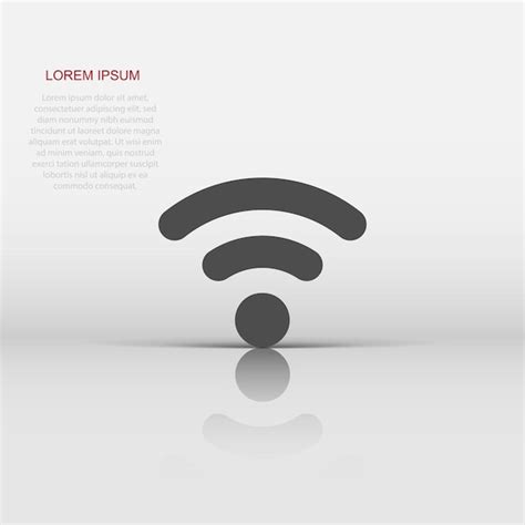 Ic Ne De Signe Internet Wifi Dans Un Style Plat Illustration