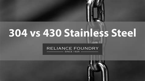 304 Vs 430 Stainless Steel YouTube