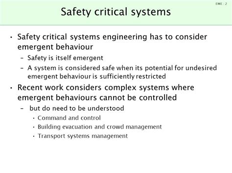 Emer Engineering Critical Systems Human Scale Systems With Emergence