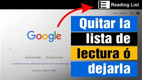 C Mo Quitar La Lista De Lectura En Google Chrome Youtube