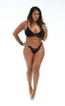 Malin Andersson Showing Off Her Curves Wearing Versace Bikini In A Studio Photoshoot London