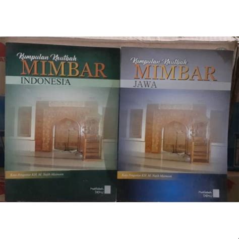 Jual Buku Khutbah Jum At Versi Bahasa Indonesia Dan Bahasa Jawa Jilid