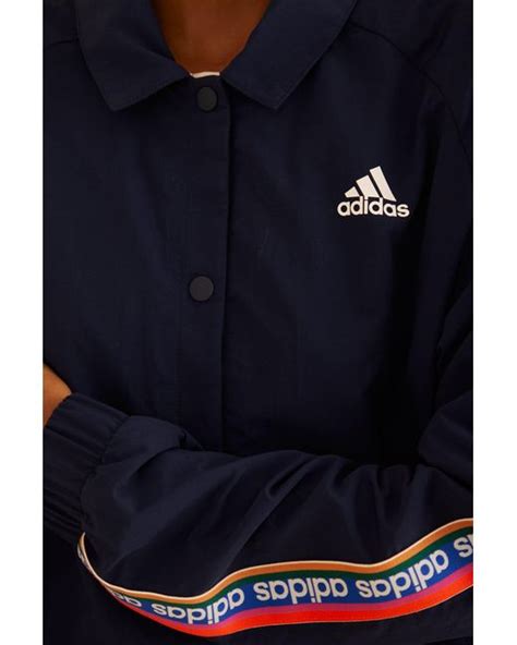 FARM Rio Adidas Farm Coach Jacket In Blue Lyst