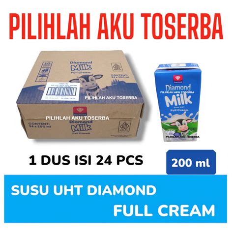 Jual Susu Diamond Uht Full Cream Ukuran Ml Harga Dus Isi