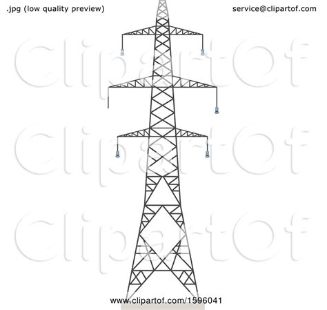 Clipart of a Pylon - Royalty Free Vector Illustration by Vector Tradition SM #1596041