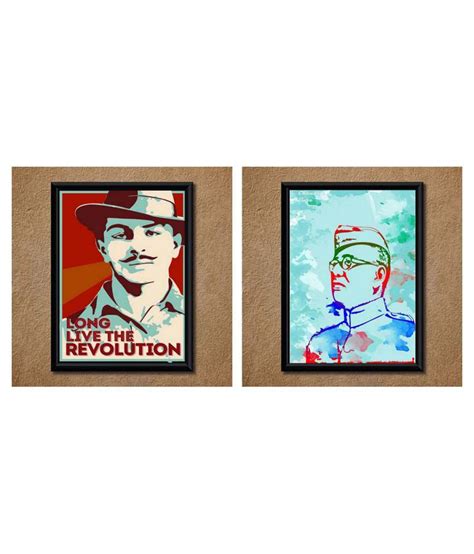 Advance Hotline Legendary Bhagat Singh Netaji Bose Paper Wall Poster