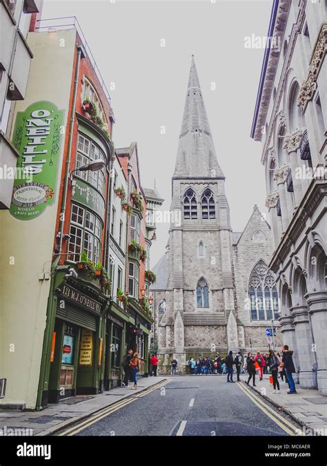 Dublin Ireland April 12th 2018 The St Andrews Church Area In