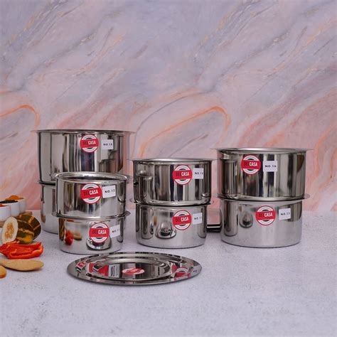 Delcasa Stainless Steel Tope Set With Lid Pcs Tope Lid Dc